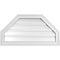 Ekena Millwork Octagonal Top Surface Mount PVC Gable Vent w/ 2"W x 1-1/2"P Brickmould Frame, 30"W x 16"H GVPOT30X1602SF - alternate 1